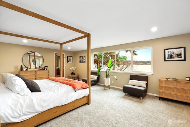 bedroom with carpet flooring