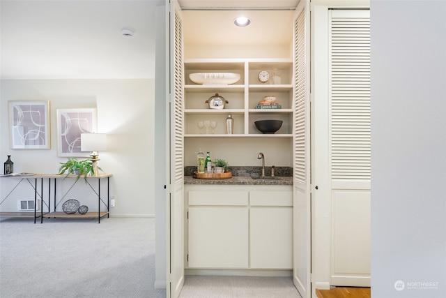 interior space with sink