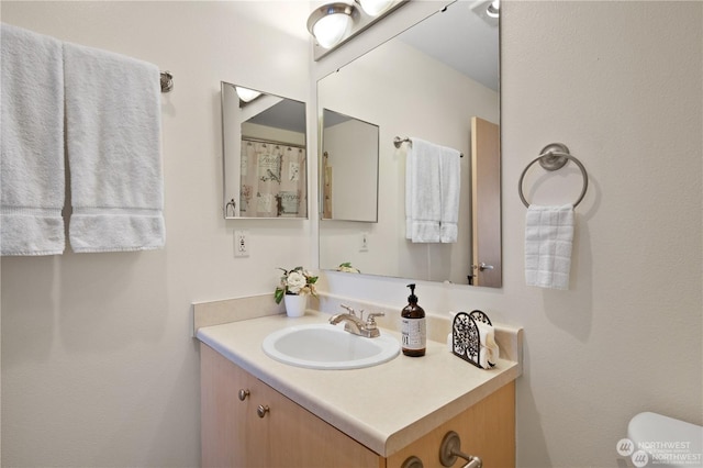 bathroom featuring vanity