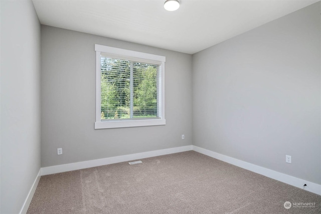 view of carpeted empty room