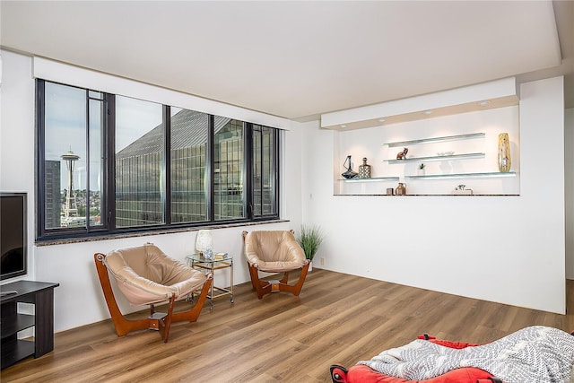 2100 3rd Ave Unit 2503, Seattle, WA 98121 - sitting room with wood finished floors