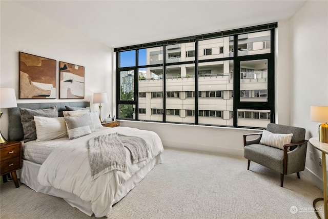 bedroom featuring carpet floors