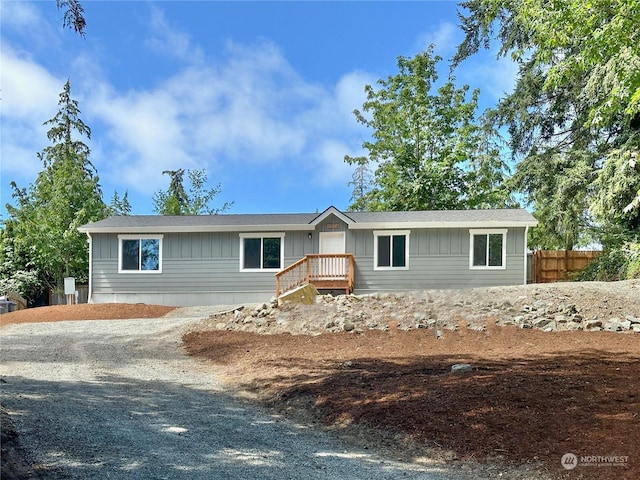 view of ranch-style house