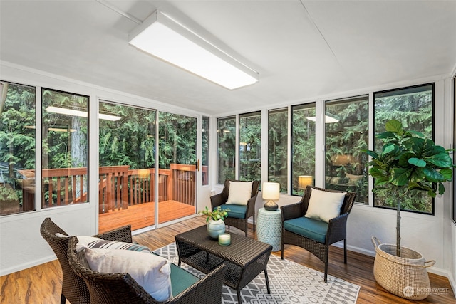 view of sunroom / solarium