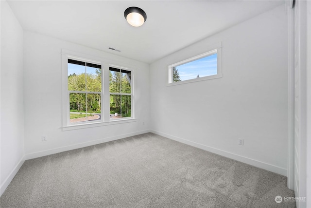 view of carpeted empty room