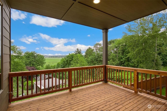 view of wooden terrace