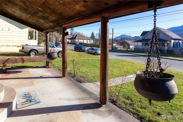 45143 Main St, Concrete, WA 98237 - view of patio featuring a mountain view