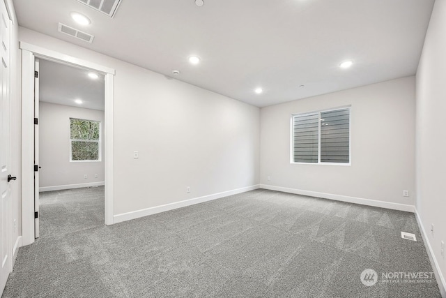 view of carpeted empty room