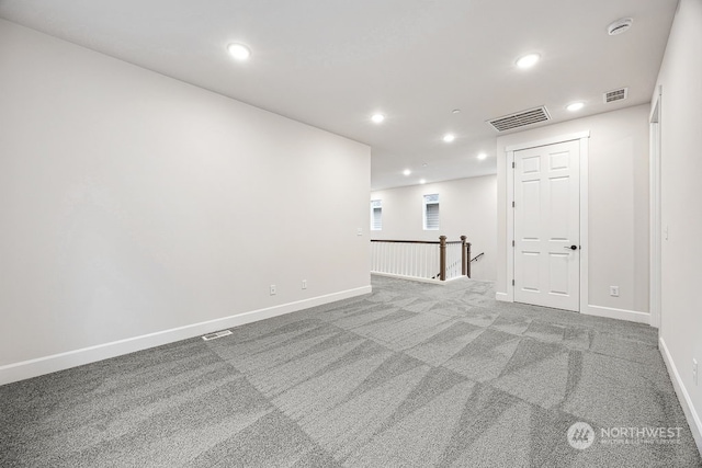 view of carpeted empty room