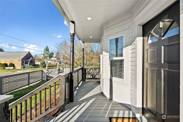 view of balcony