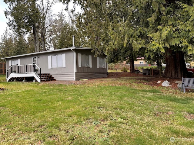 exterior space with a wooden deck