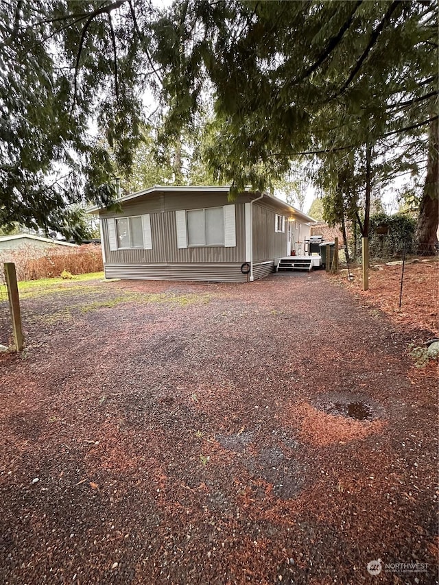 view of front of home featuring a deck