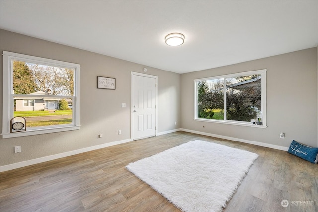 interior space featuring light hardwood / wood-style flooring