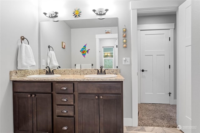 bathroom with vanity