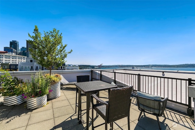 view of patio / terrace featuring a balcony