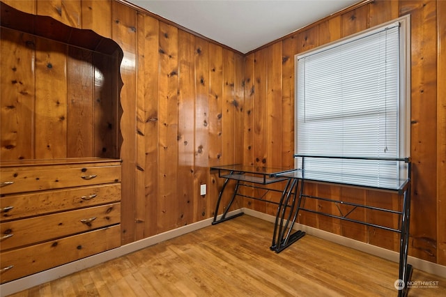 interior space with light wood-type flooring