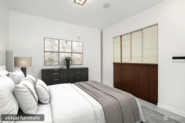 bedroom with a closet