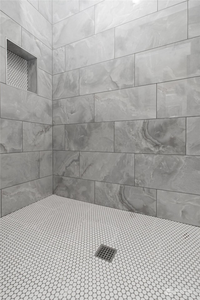 bathroom with a shower