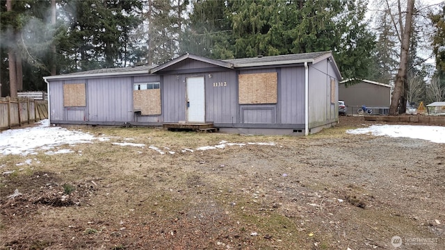 view of manufactured / mobile home