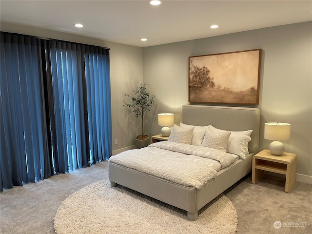 bedroom featuring carpet floors