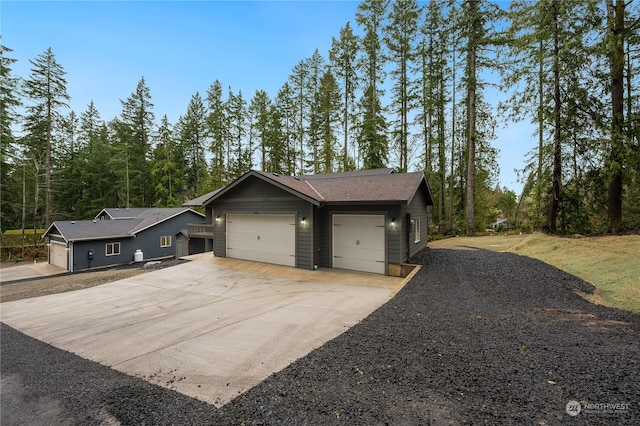 view of front of house featuring a garage