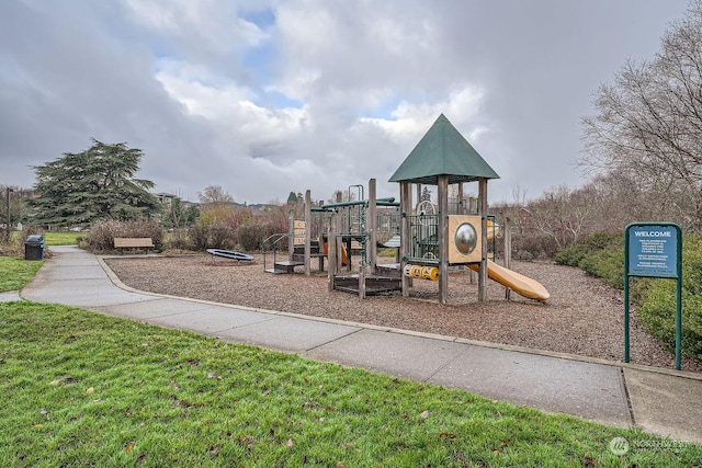 view of jungle gym