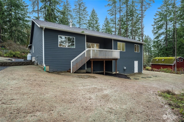 view of rear view of house