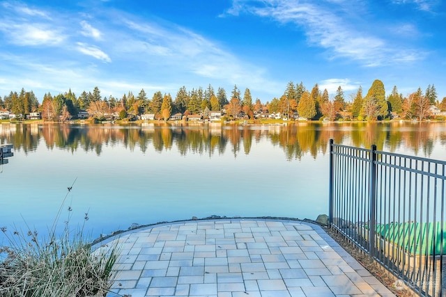 view of water feature