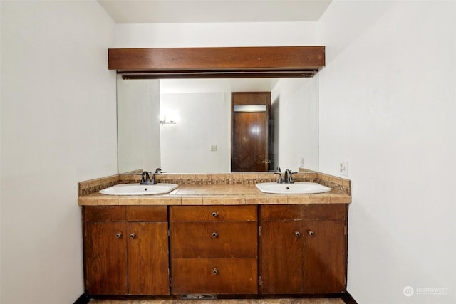 bathroom featuring vanity