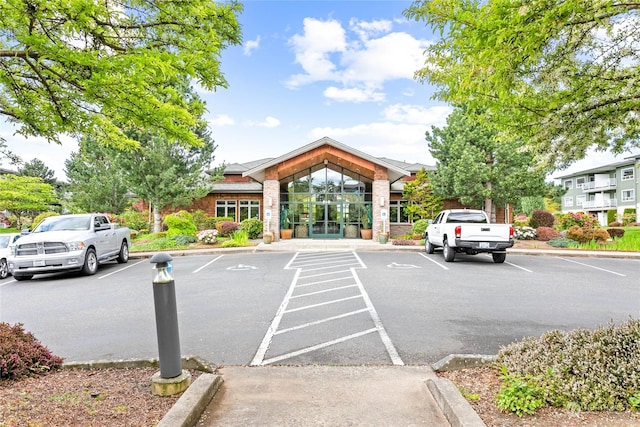 view of parking / parking lot