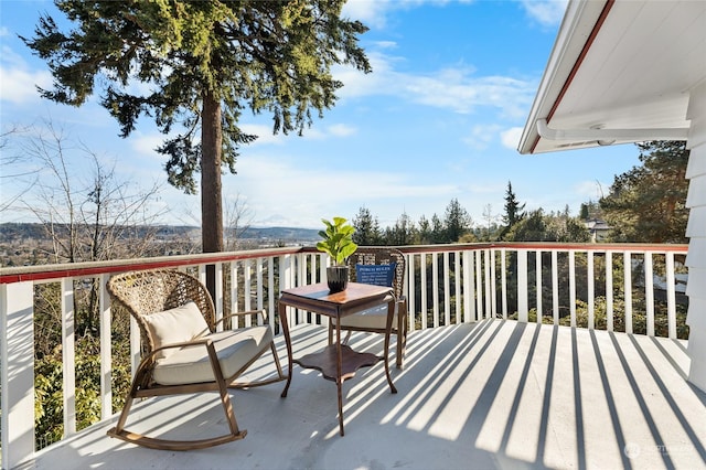 view of balcony