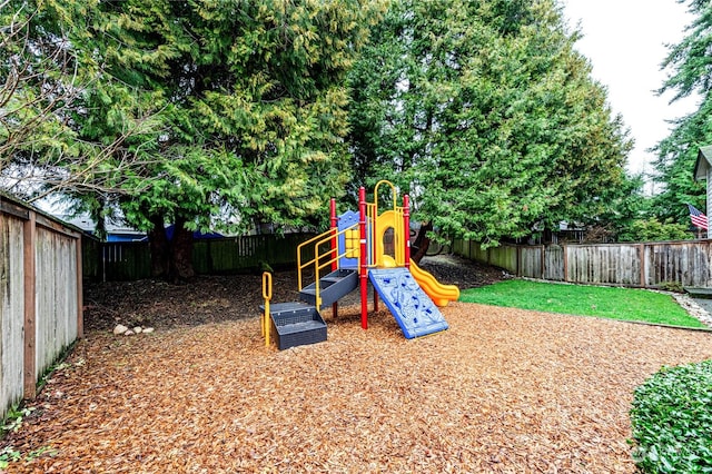 view of jungle gym