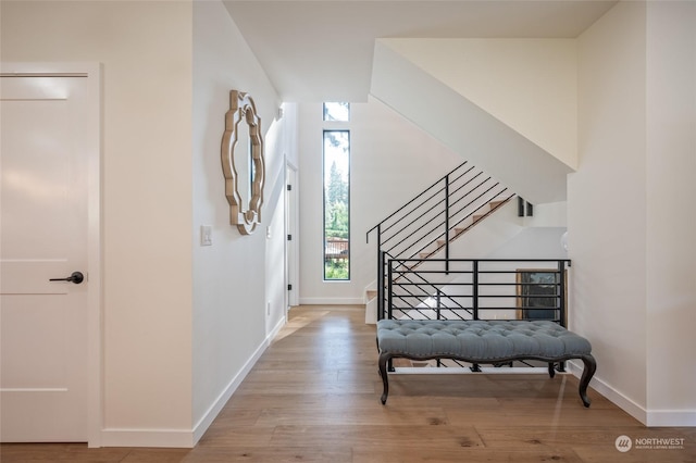 interior space featuring hardwood / wood-style floors