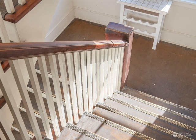 view of staircase