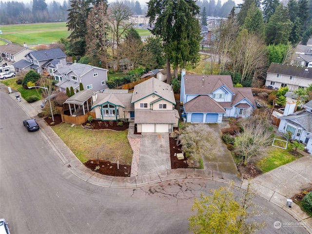 birds eye view of property