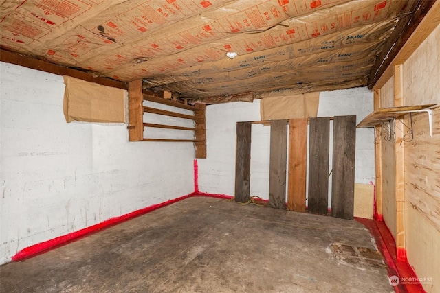 view of basement