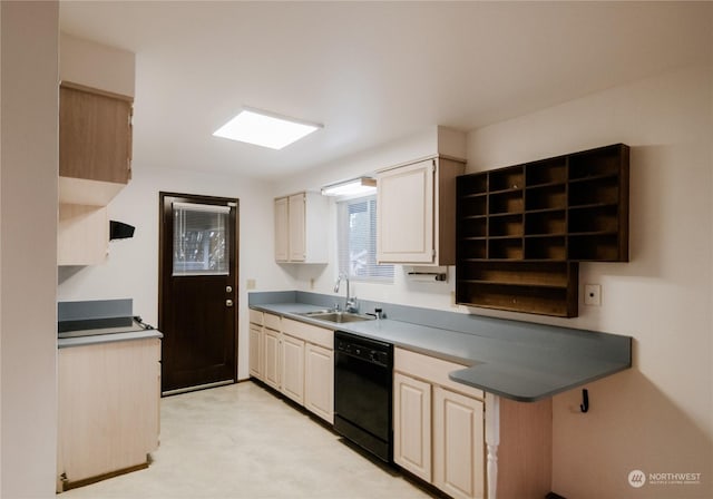 kitchen featuring dishwasher and sink