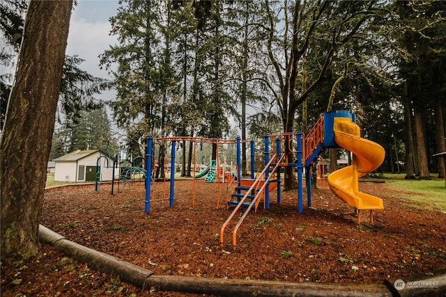 view of play area