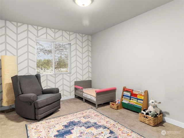 bedroom featuring carpet floors