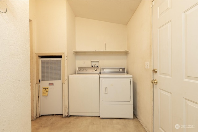 laundry area featuring separate washer and dryer