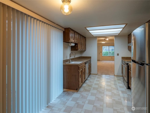 kitchen featuring sink and stainless steel appliances