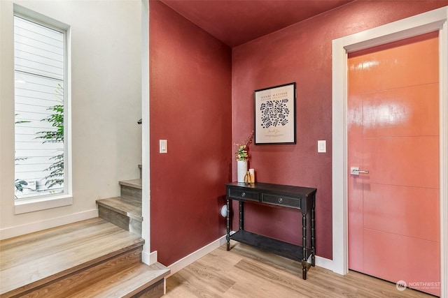 interior space featuring light hardwood / wood-style floors