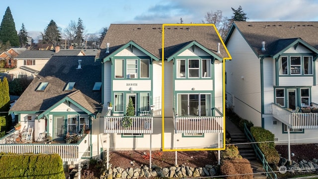 view of rear view of property