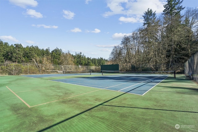 view of sport court