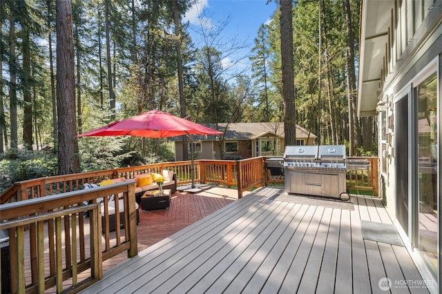10405 Olympic Pl, Anderson Island, WA 98303 - deck with an outdoor hangout area