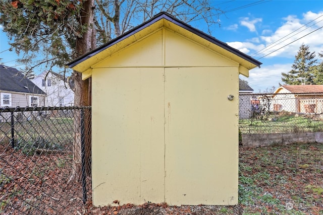 view of outdoor structure