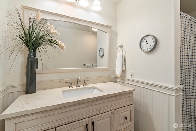 bathroom featuring vanity