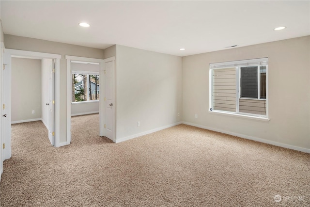 view of carpeted empty room