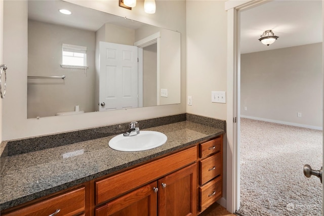 bathroom with vanity