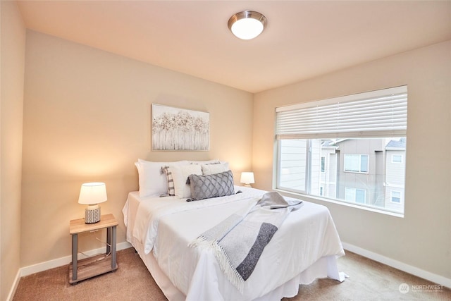 bedroom with carpet flooring